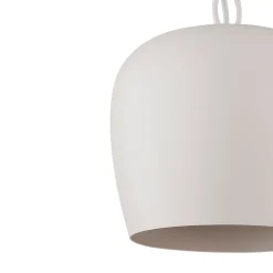 Scandinavian 1-Light Geometric White Kitchen Pendant Light