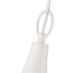 Scandinavian 1-Light Geometric White Kitchen Pendant Light