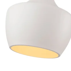 Scandinavian 1-Light Geometric White Kitchen Pendant Light