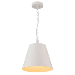 Scandinavian 1-Light Geometric White Kitchen Pendant Light