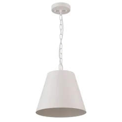 Scandinavian 1-Light Geometric White Kitchen Pendant Light