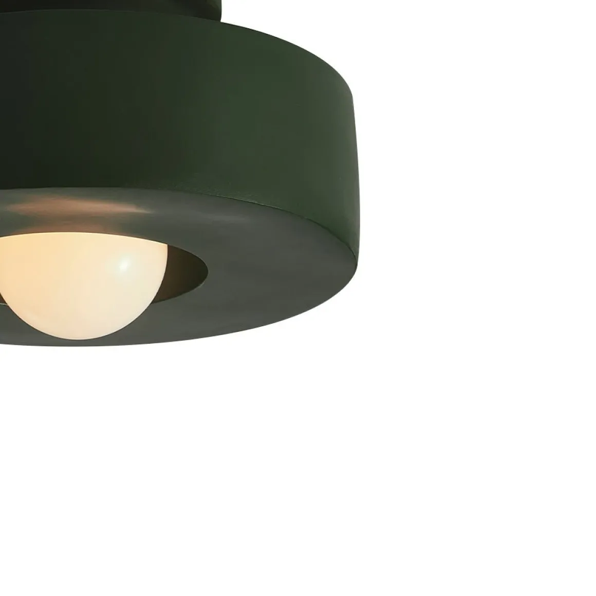 Scandinavian Minimalist Red Velvet Round Single Ceiling Light