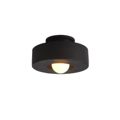 Scandinavian Minimalist Red Velvet Round Single Ceiling Light
