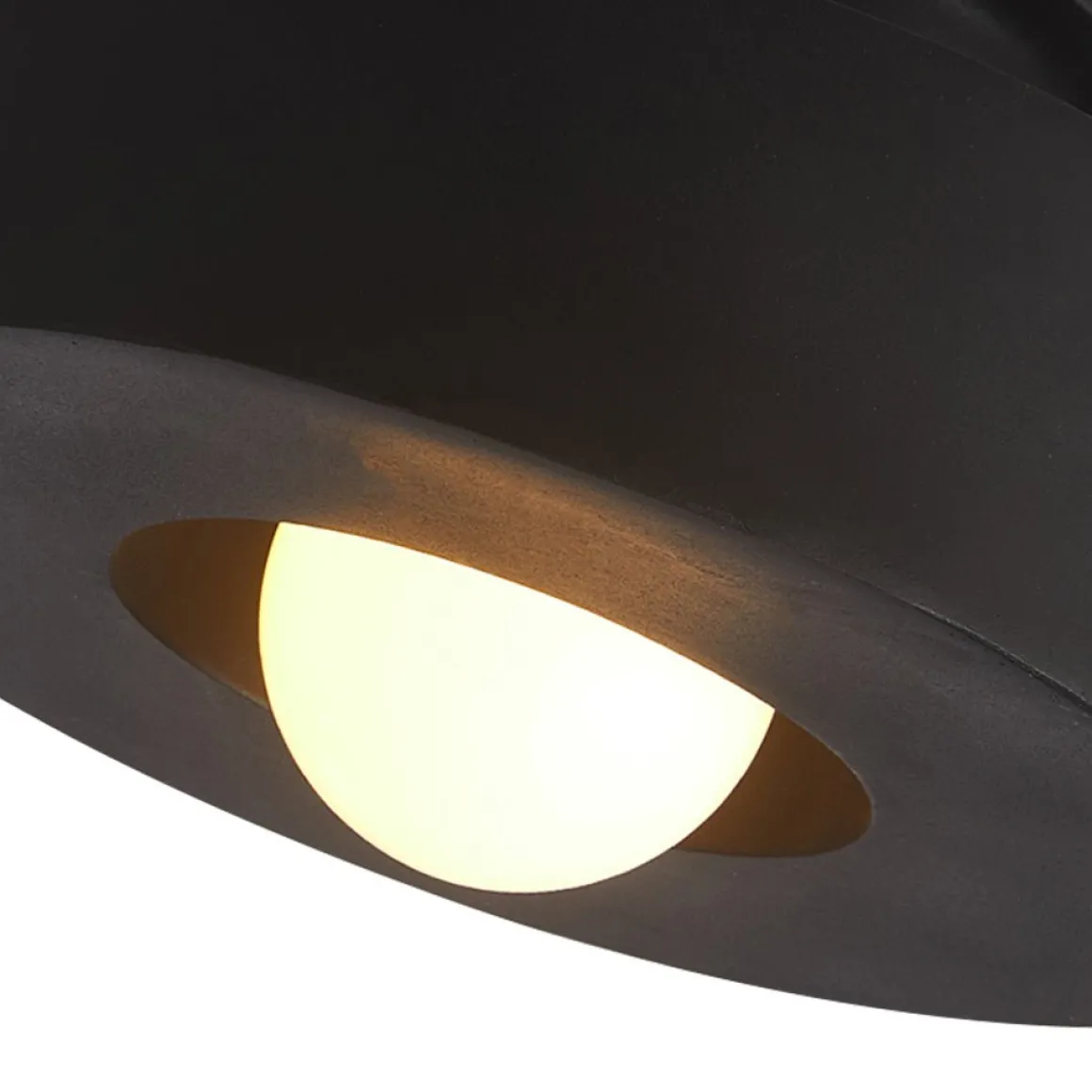 Scandinavian Minimalist Red Velvet Round Single Ceiling Light