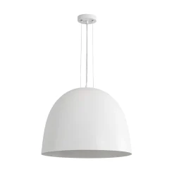 Scandinavian Oversized Iron White Bell Dome Pendant Light