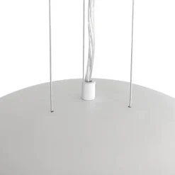 Scandinavian Oversized Iron White Bell Dome Pendant Light