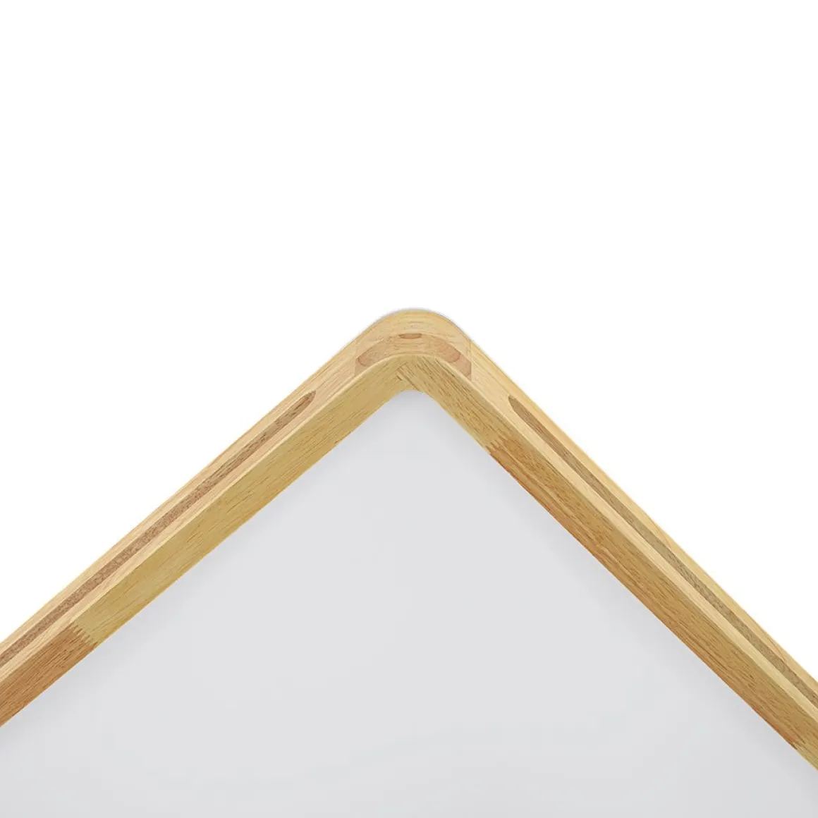 Scandinavian Wooden Dimmable LED Square Flush Mount