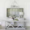 Shabby Chic Crystal Raindrop Chandelier