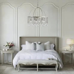 Shabby Chic Crystal Raindrop Chandelier