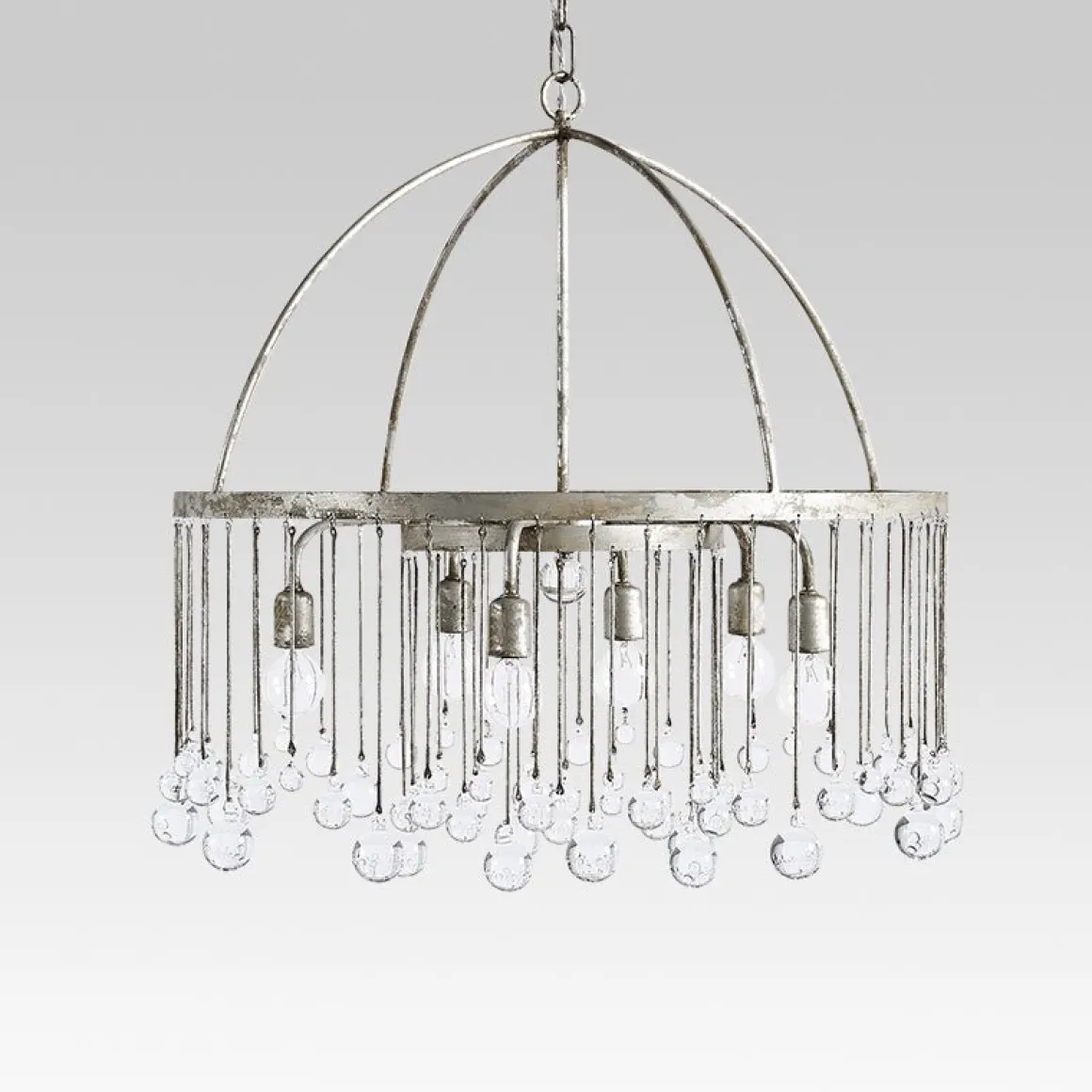 Shabby Chic Crystal Raindrop Chandelier