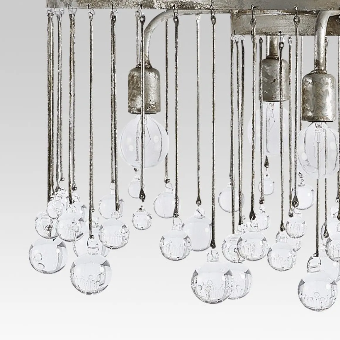 Shabby Chic Crystal Raindrop Chandelier