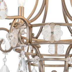 Shabby Chic 6-Light Crystal Empire Candle Chandelier