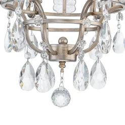 Shabby Chic 6-Light Crystal Empire Candle Chandelier