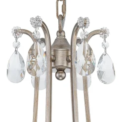 Shabby Chic 6-Light Crystal Empire Candle Chandelier