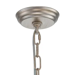 Shabby Chic 6-Light Crystal Empire Candle Chandelier