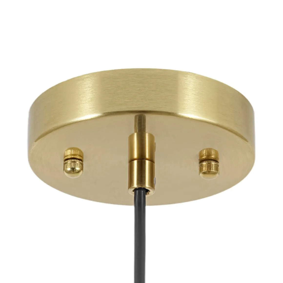 Simple Brass 1-Light Metal Flat Conical Kitchen Pendant