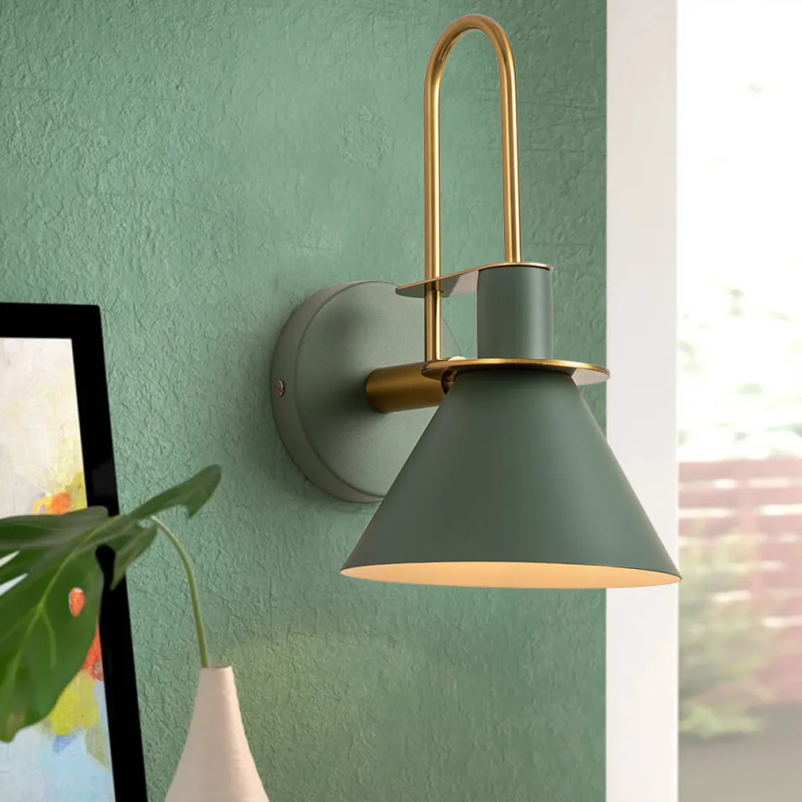 Single Cone Mid-century Wall Light Wall Sconce
