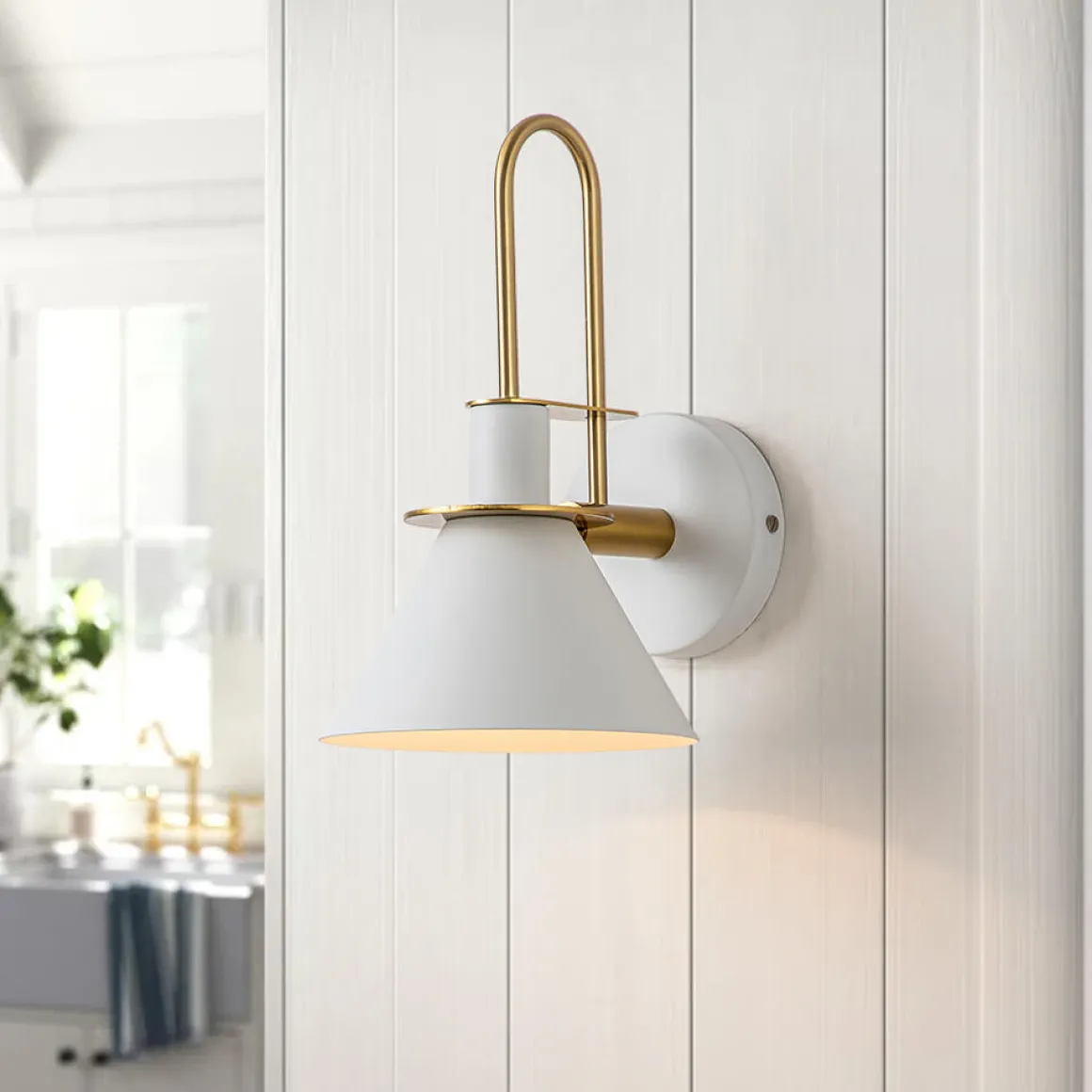 Single Cone Mid-century Wall Light Wall Sconce