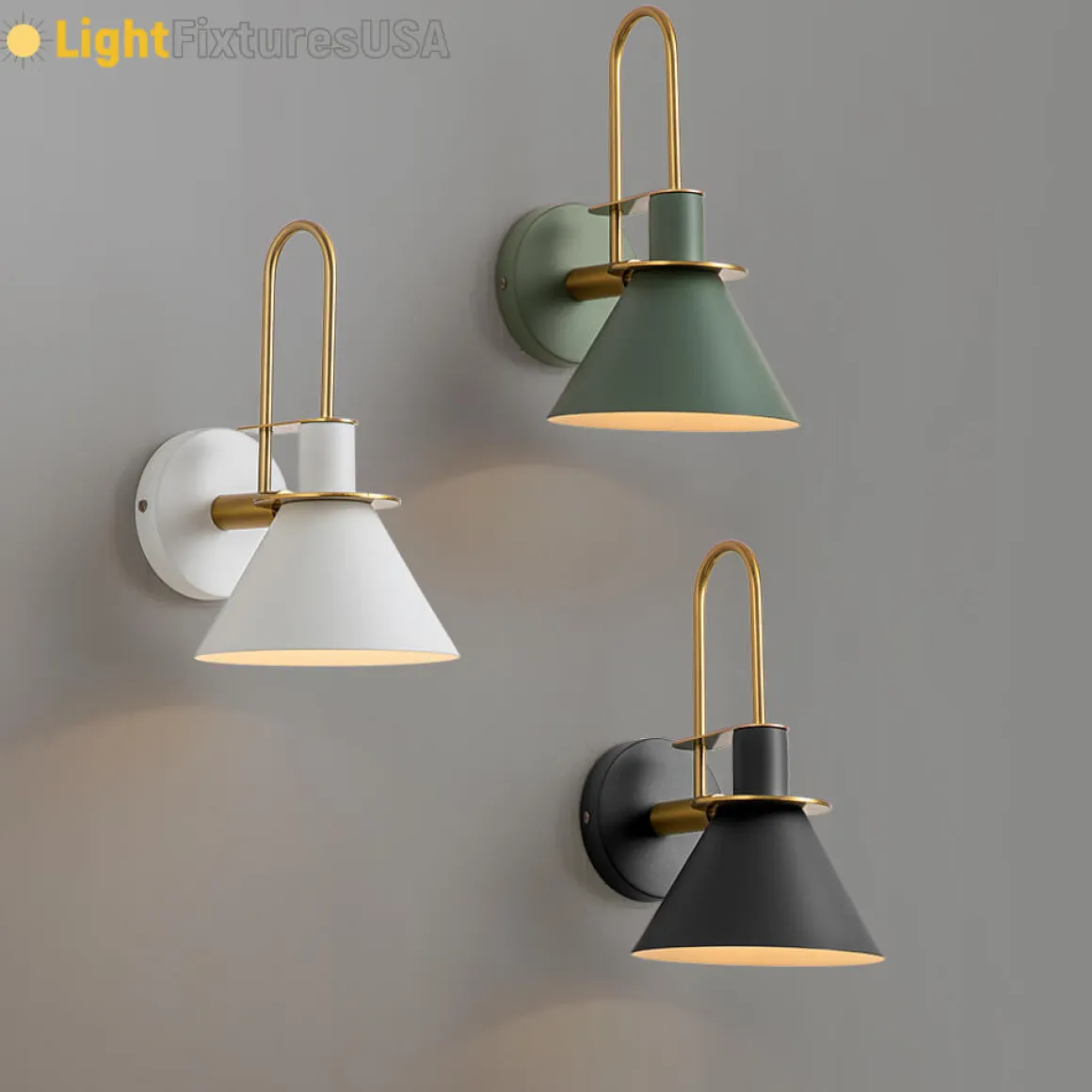 Single Cone Mid-century Wall Light Wall Sconce