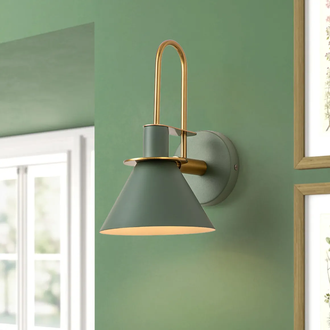 Single Cone Mid-century Wall Light Wall Sconce
