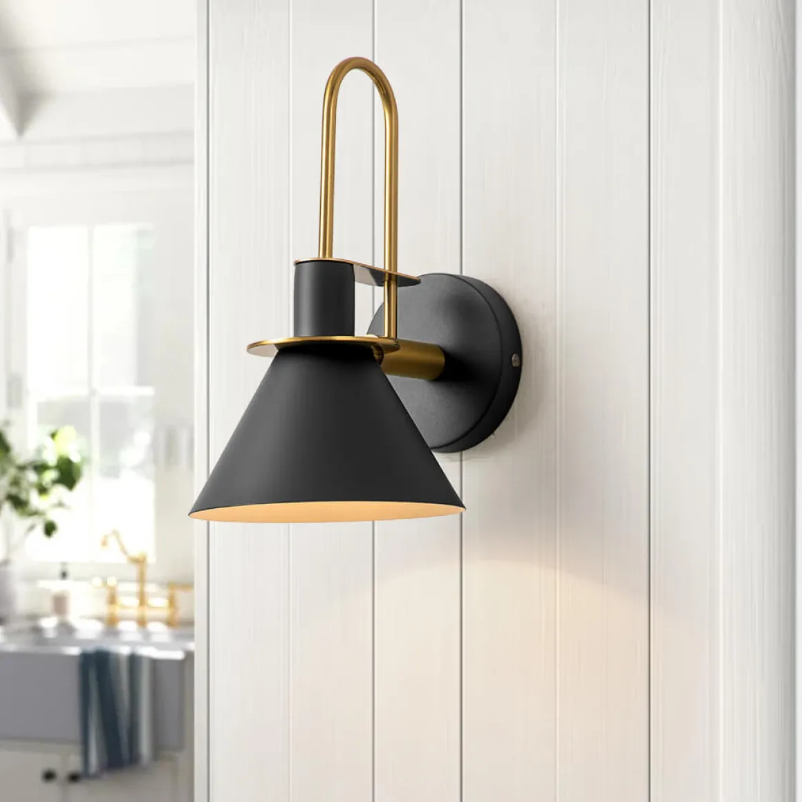 Single Cone Mid-century Wall Light Wall Sconce
