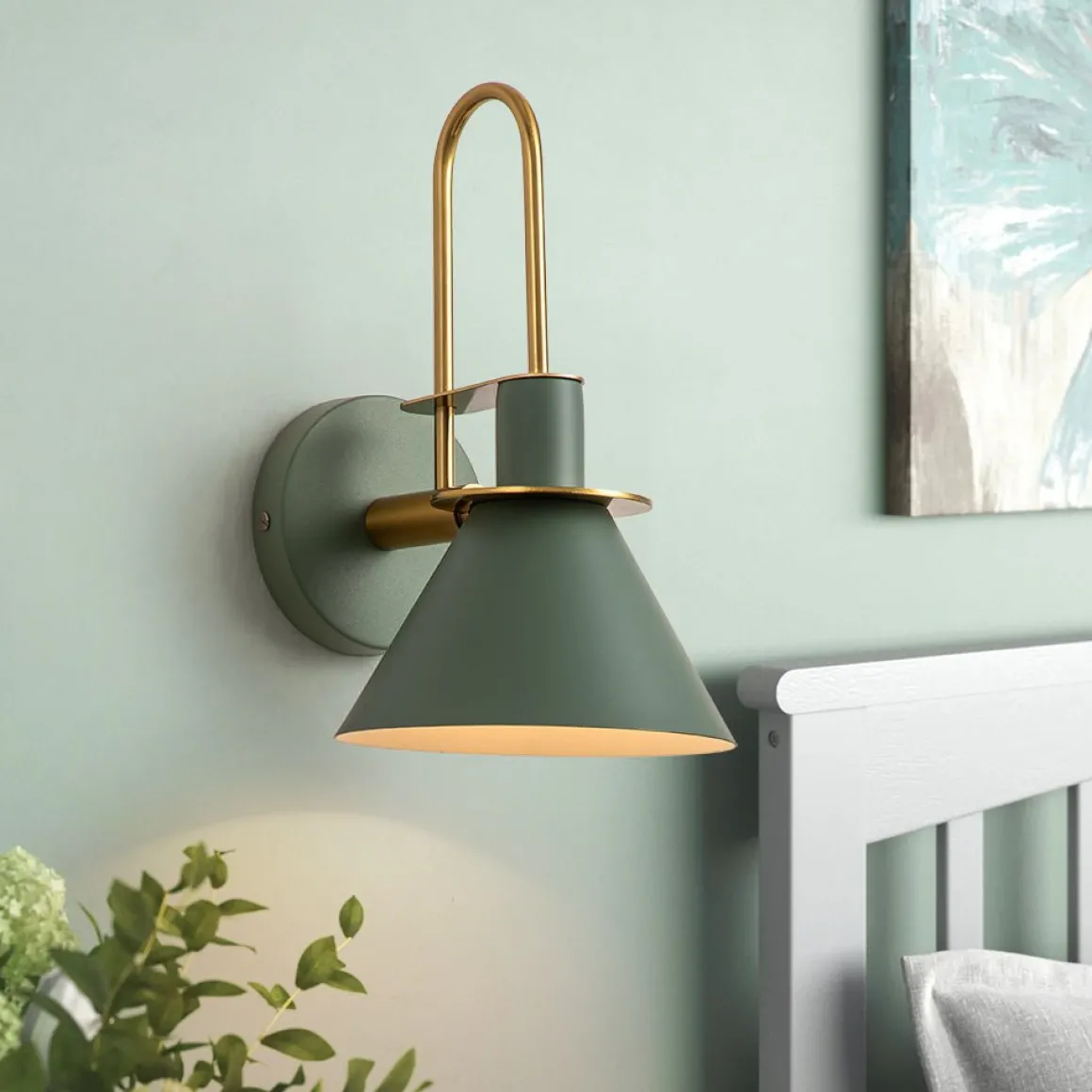Single Cone Mid-century Wall Light Wall Sconce