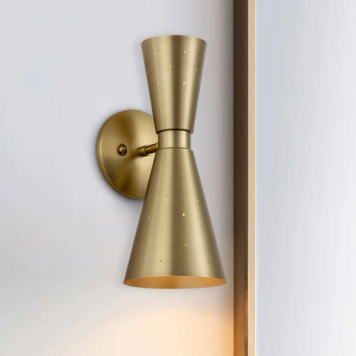 Starry 2-Light Hourglass Wall Sconce
