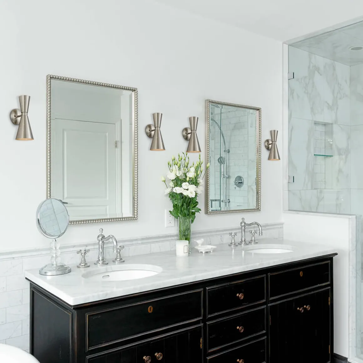 Starry 2-Light Hourglass Wall Sconce