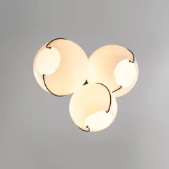 Statement Shine Opal Glass Globe Cluster Chandelier
