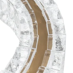 Textured Glass Icy Style Ring Dimmable LED Chandelier
