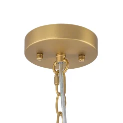 Tiered Opal Swirl Glass Round Semi Flush Mount Chandelier