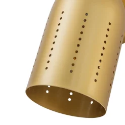 Tulip 2-Light Brass Up Down Hourglass Vanity Wall Sconce