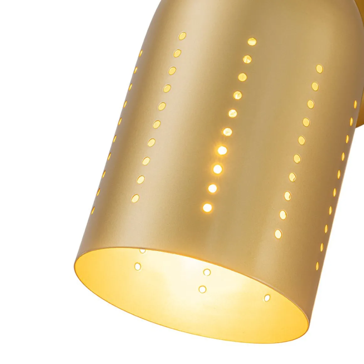 Tulip 2-Light Brass Up Down Hourglass Vanity Wall Sconce