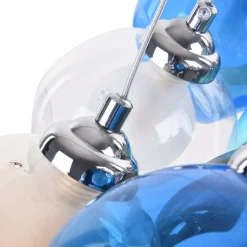 Unique Multi-Color Globe Cluster Chandelier