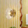 Versatile 1-Light Water Glass Oval Globe Semi Flush Wall Lamp