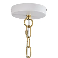 Vintage Oversized Flat Dome Metal Pendant Light