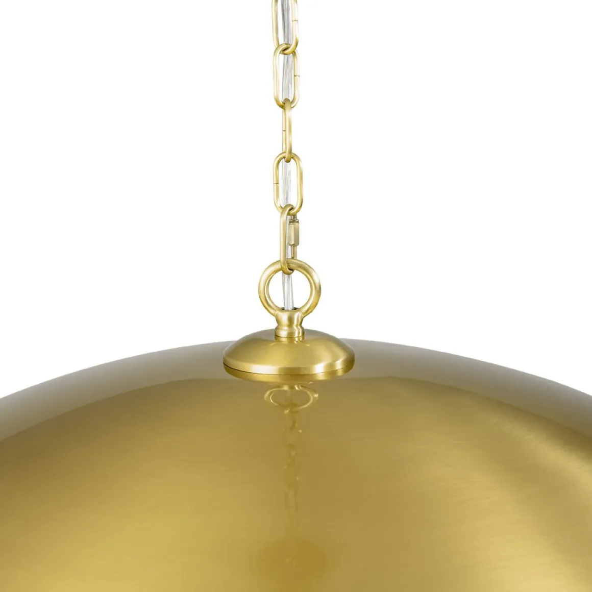 Vintage Oversized Flat Dome Metal Pendant Light