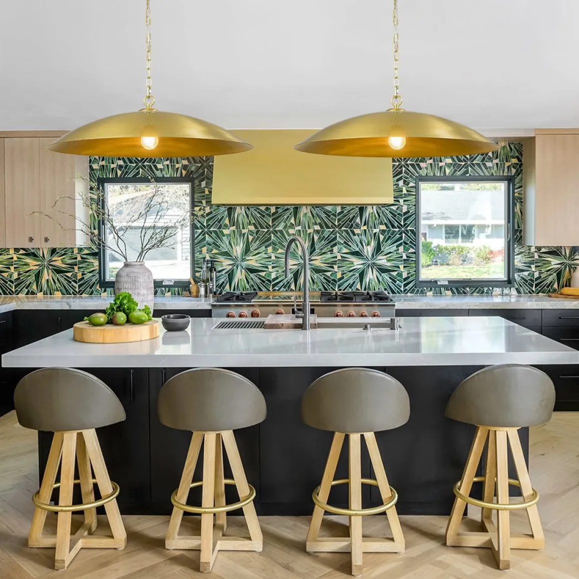 Vintage Oversized Flat Dome Metal Pendant Light