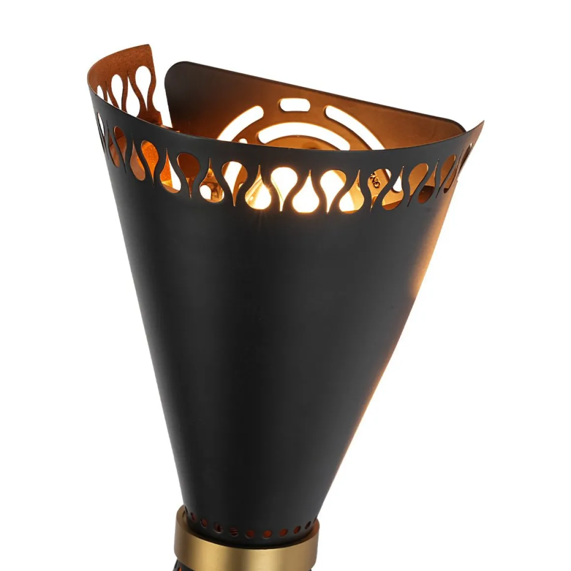Vintage Up Down Hourglass Flush Mount Wall Light