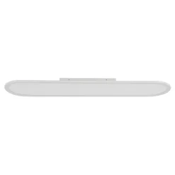 White Long Oval Warm Dimmable LED Semi Flush Mount