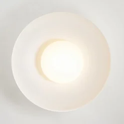Wide Iron Dome Dimmable LED Semi Flush Ceiling Light