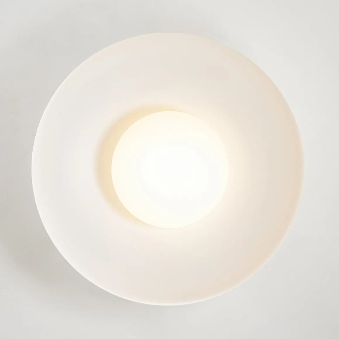 Wide Iron Dome Dimmable LED Semi Flush Ceiling Light