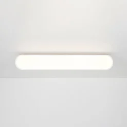 Wood Accent Oval Dimmable LED Flush Mount Ceiling Light