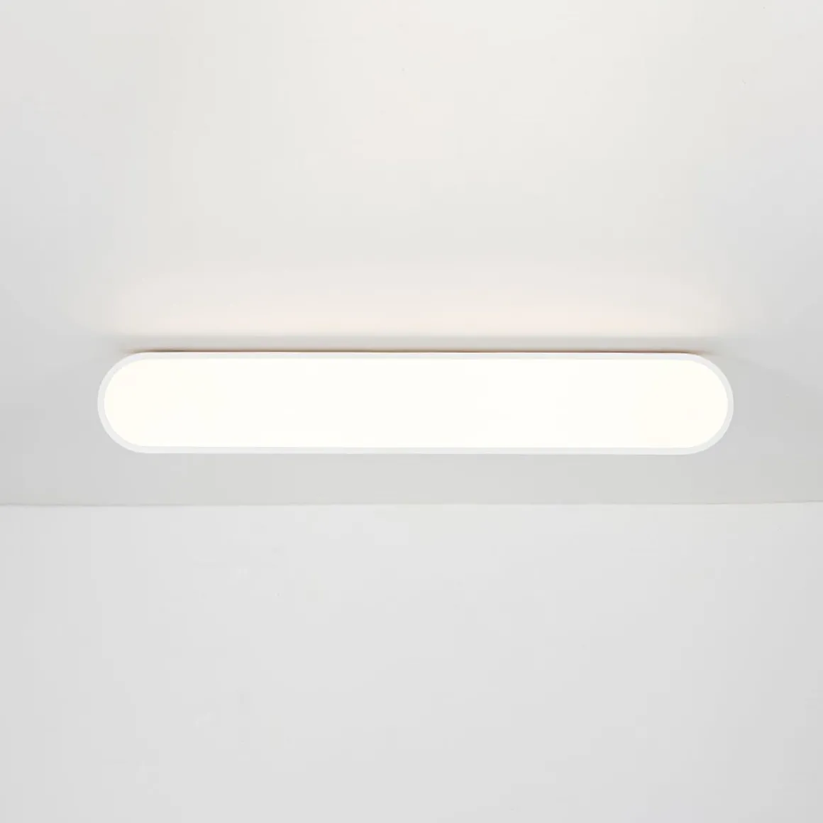 Wood Accent Oval Dimmable LED Flush Mount Ceiling Light
