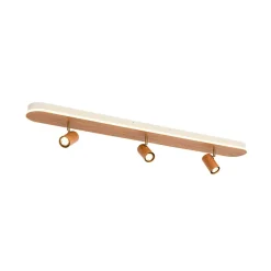 Wood Oval LED Adjustable Spotlight Ceiling Track Light