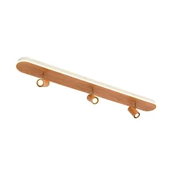 Wood Oval LED Adjustable Spotlight Ceiling Track Light