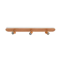 Wood Oval LED Adjustable Spotlight Ceiling Track Light