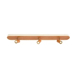 Wood Oval LED Adjustable Spotlight Ceiling Track Light