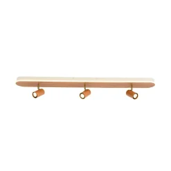 Wood Oval LED Adjustable Spotlight Ceiling Track Light