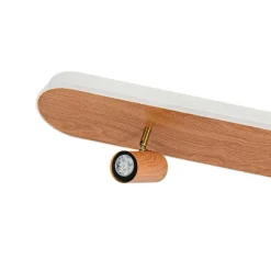 Wood Oval LED Adjustable Spotlight Ceiling Track Light